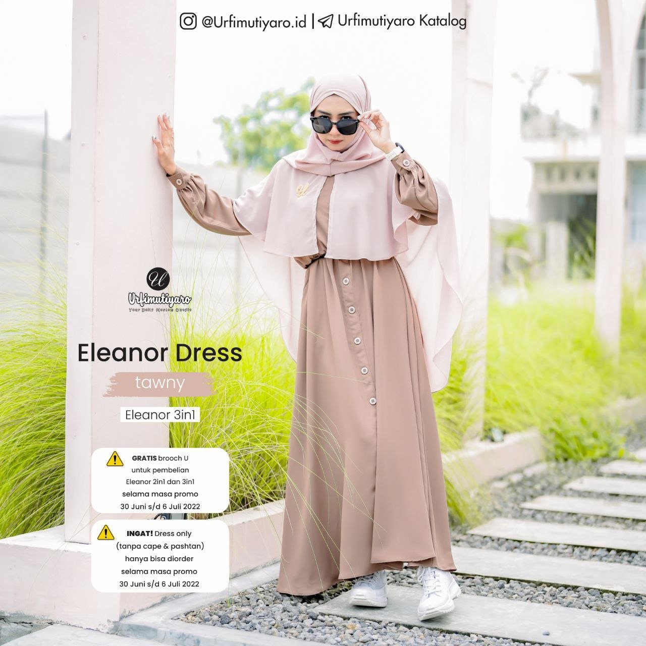 ELEANOR 2IN1 (DRESS + CAPE) - Gambar 5