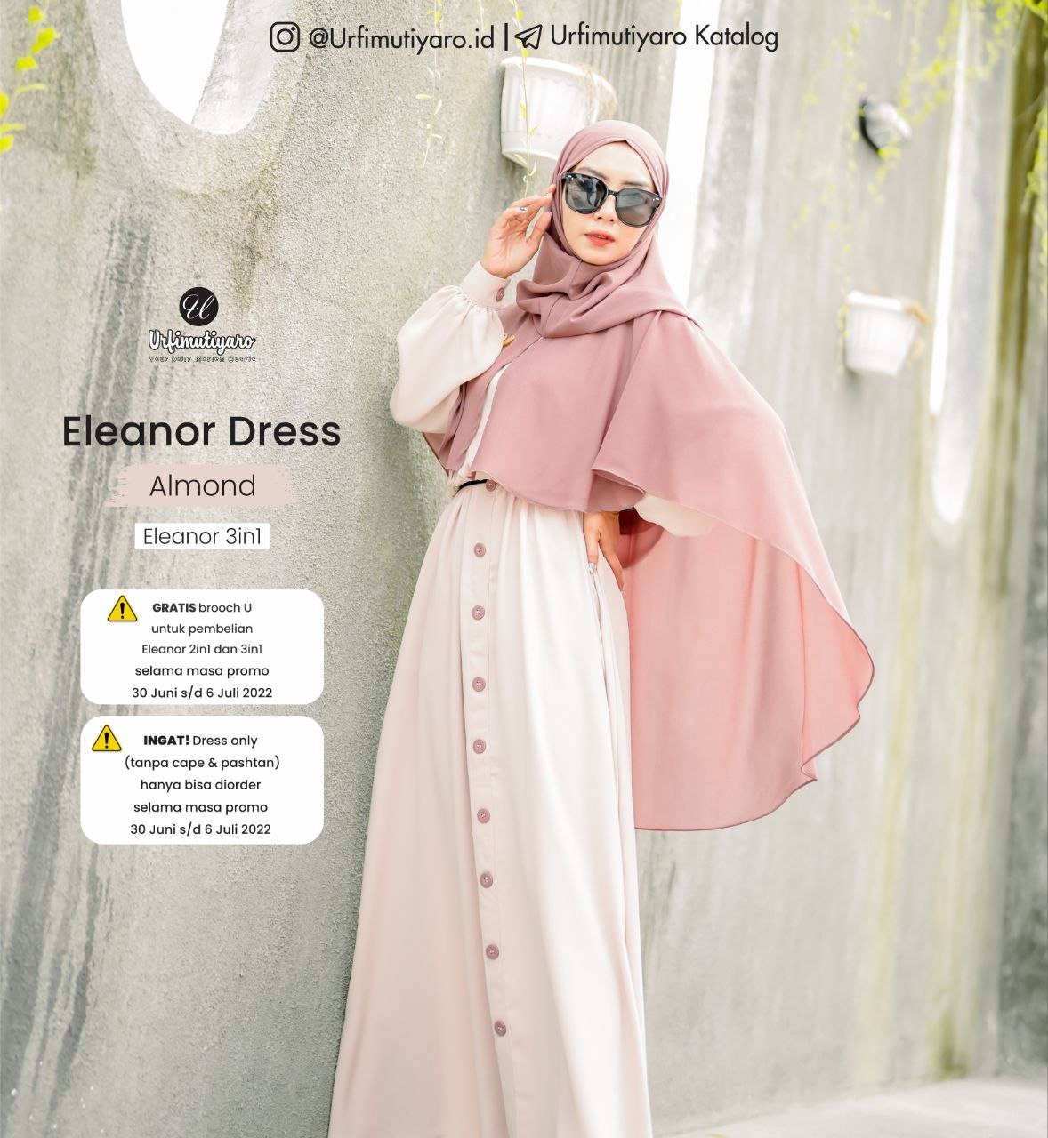 ELEANOR 2IN1 (DRESS + CAPE) - Gambar 2