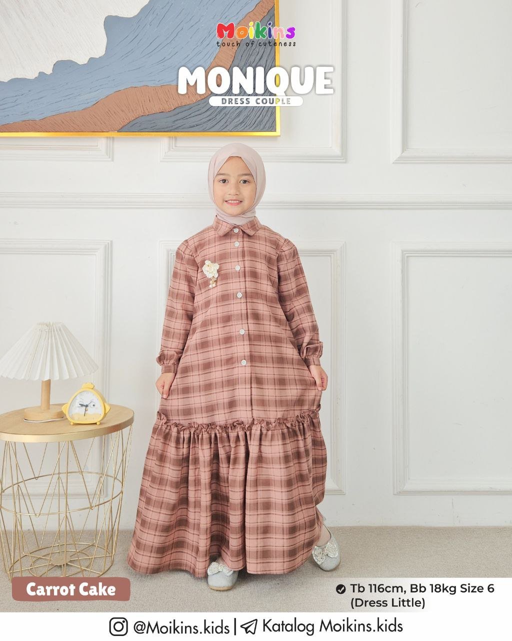 MONIQUE DRESS LITTLE - Gambar 3