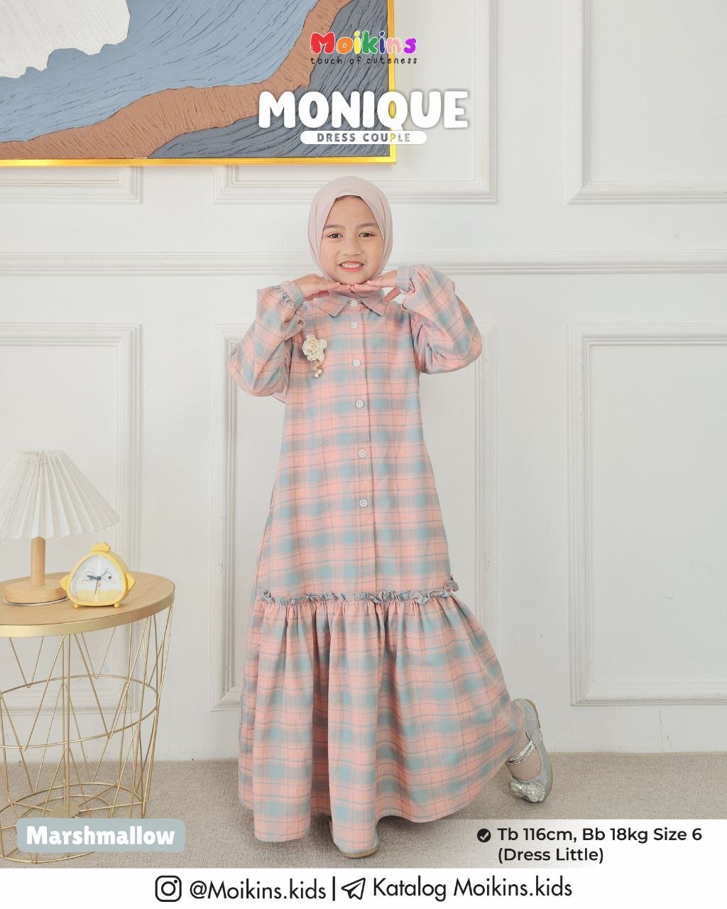 MONIQUE DRESS LITTLE - Gambar 5