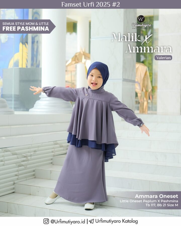 AMMARA LITTLE ONESET PEPLUM - Gambar 6