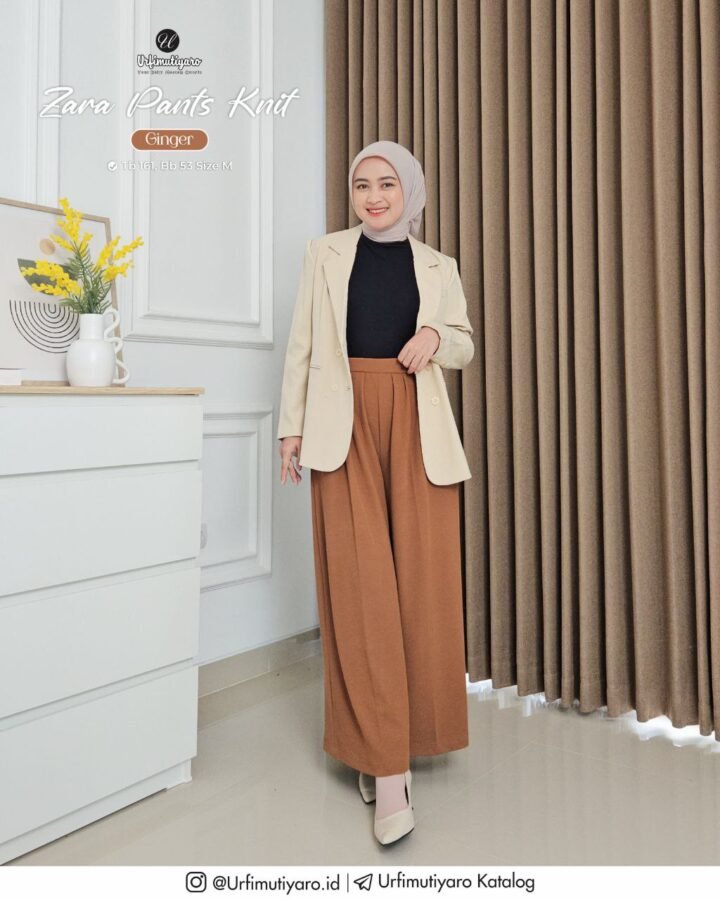 ZARA PANTS KNIT - Gambar 7