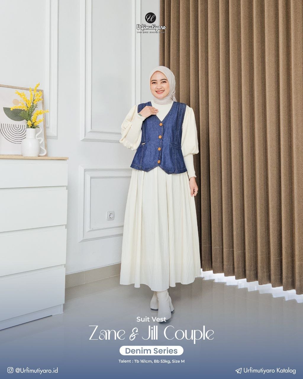 JILL DENIM SUIT VEST