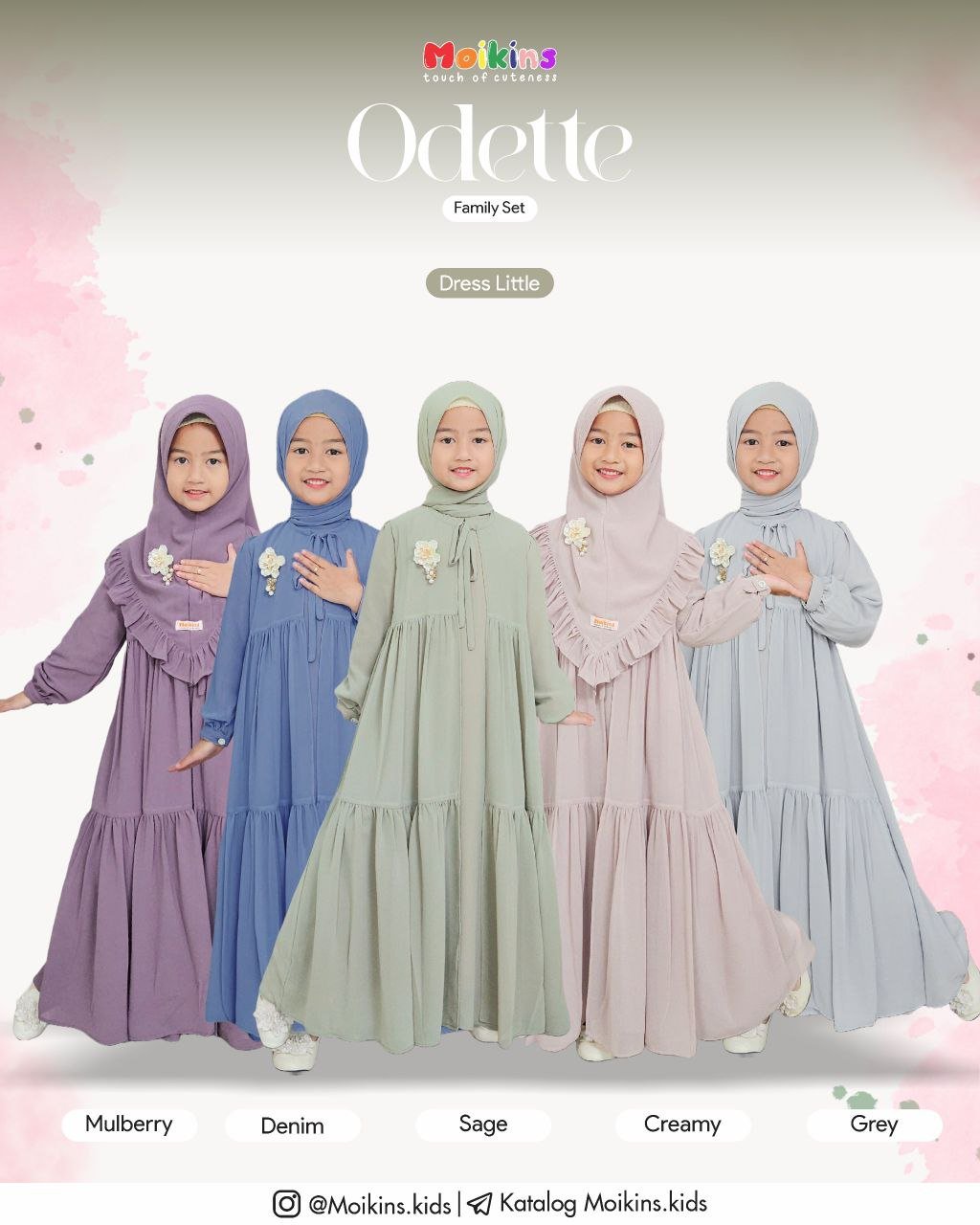 ODETTE DRESS LITTLE FAMSET