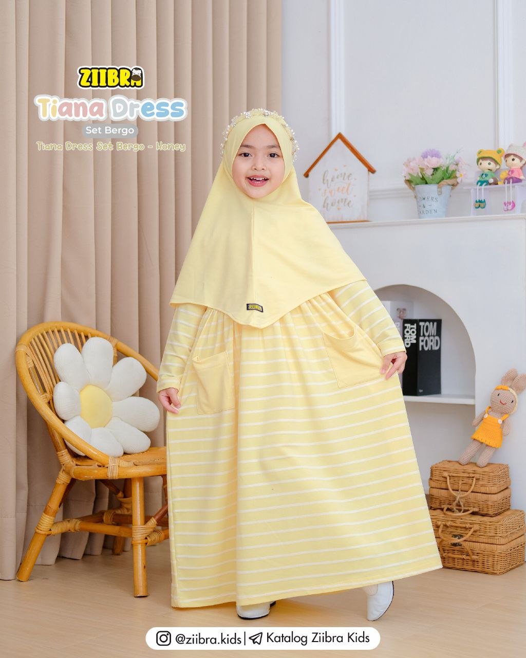 TIANA DRESS SET BERGO - Gambar 3
