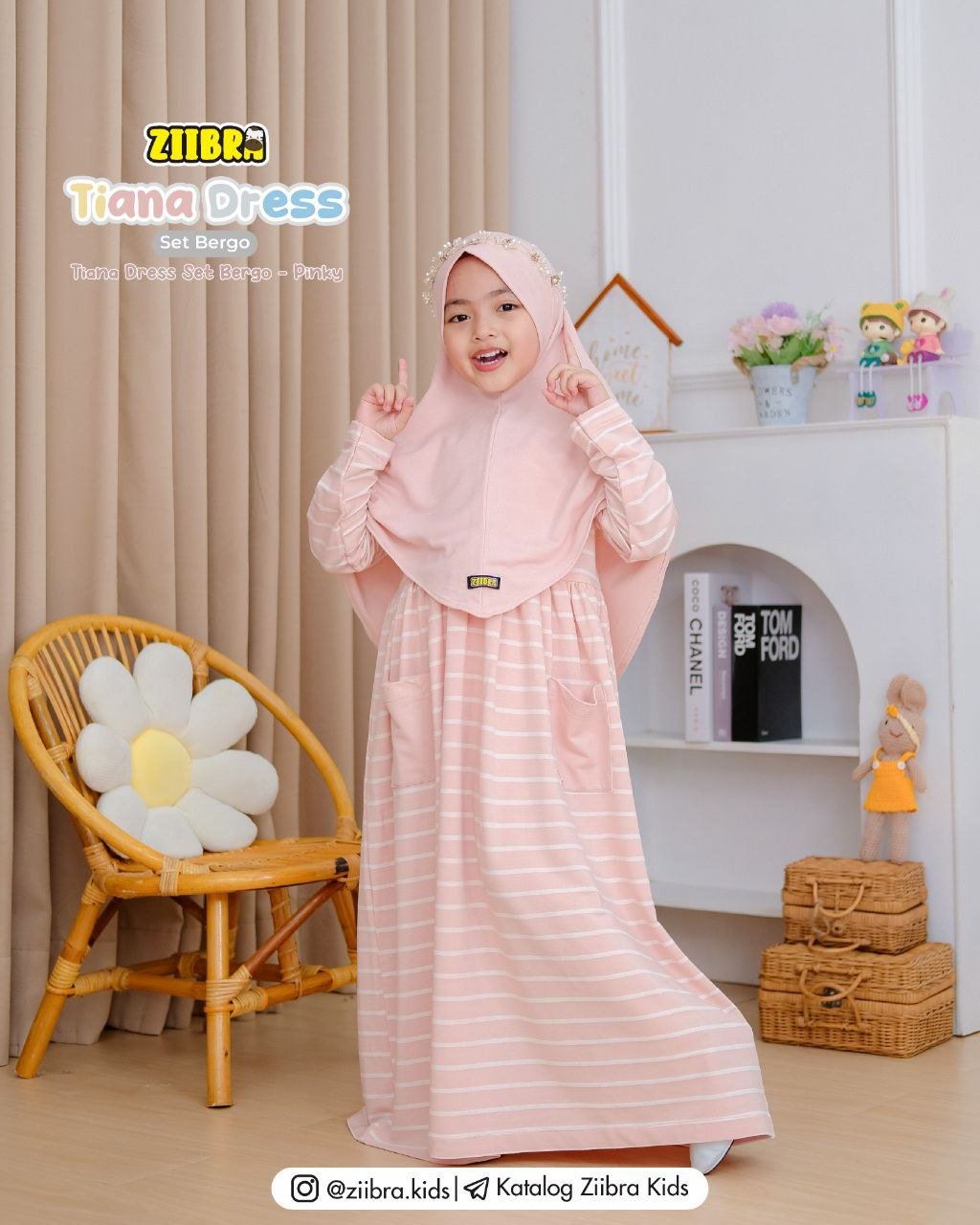 TIANA DRESS SET BERGO - Gambar 5