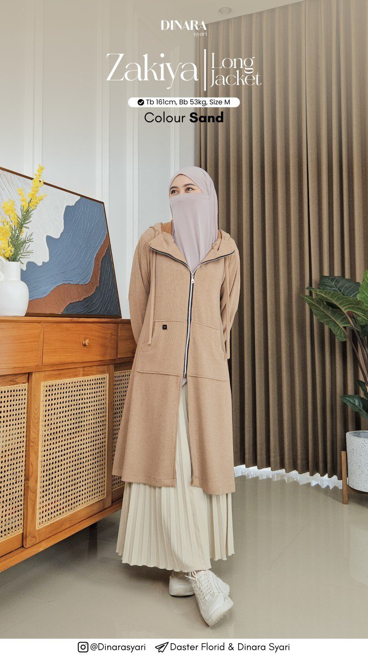 ZAKIYA LONG JACKET - Gambar 3