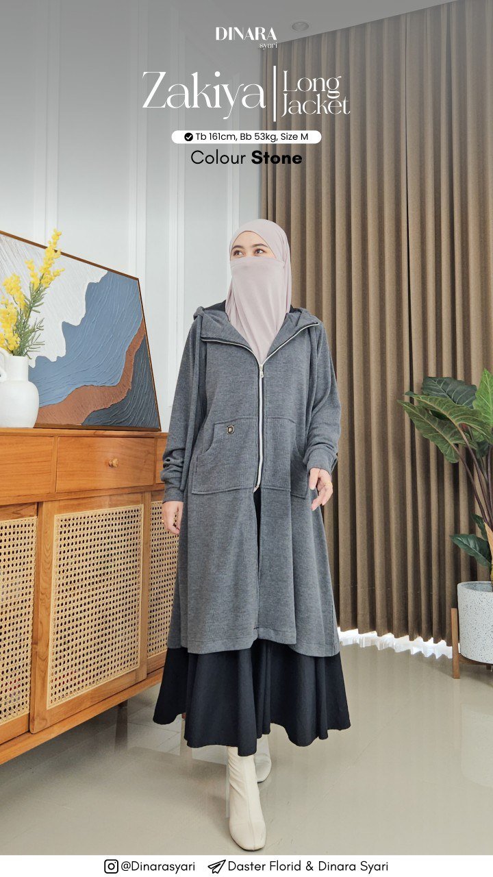 ZAKIYA LONG JACKET - Gambar 4