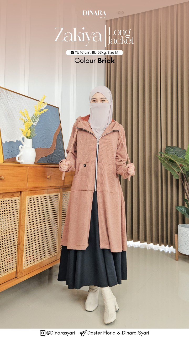 ZAKIYA LONG JACKET - Gambar 5