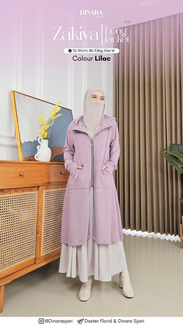 ZAKIYA LONG JACKET - Gambar 6