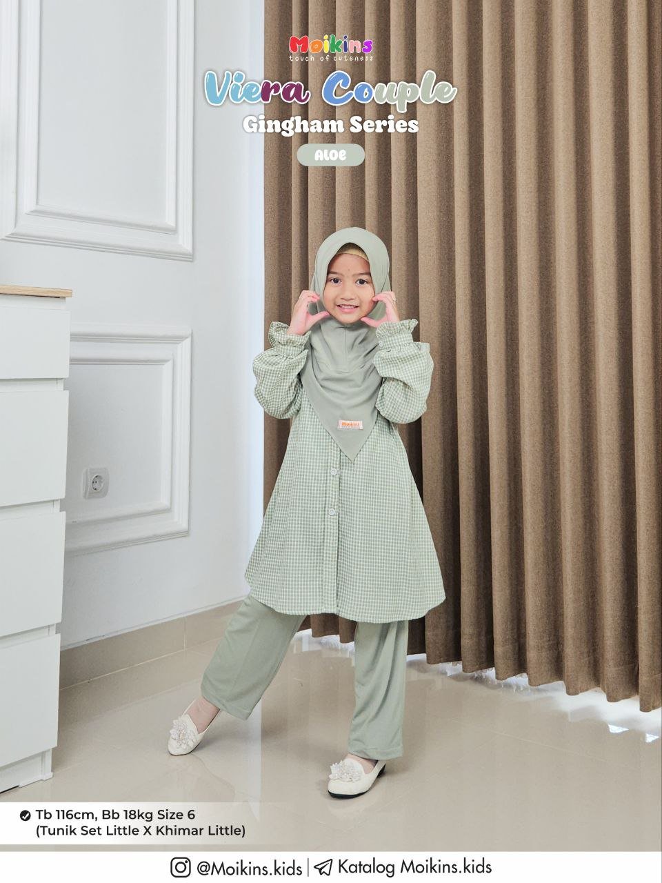 VIERA TUNIK SET PANTS LITTLE - Gambar 2