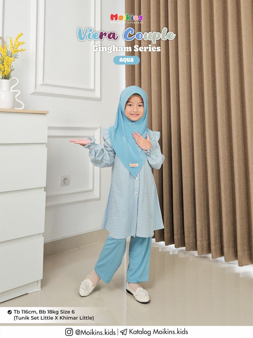 VIERA TUNIK SET PANTS LITTLE - Gambar 3