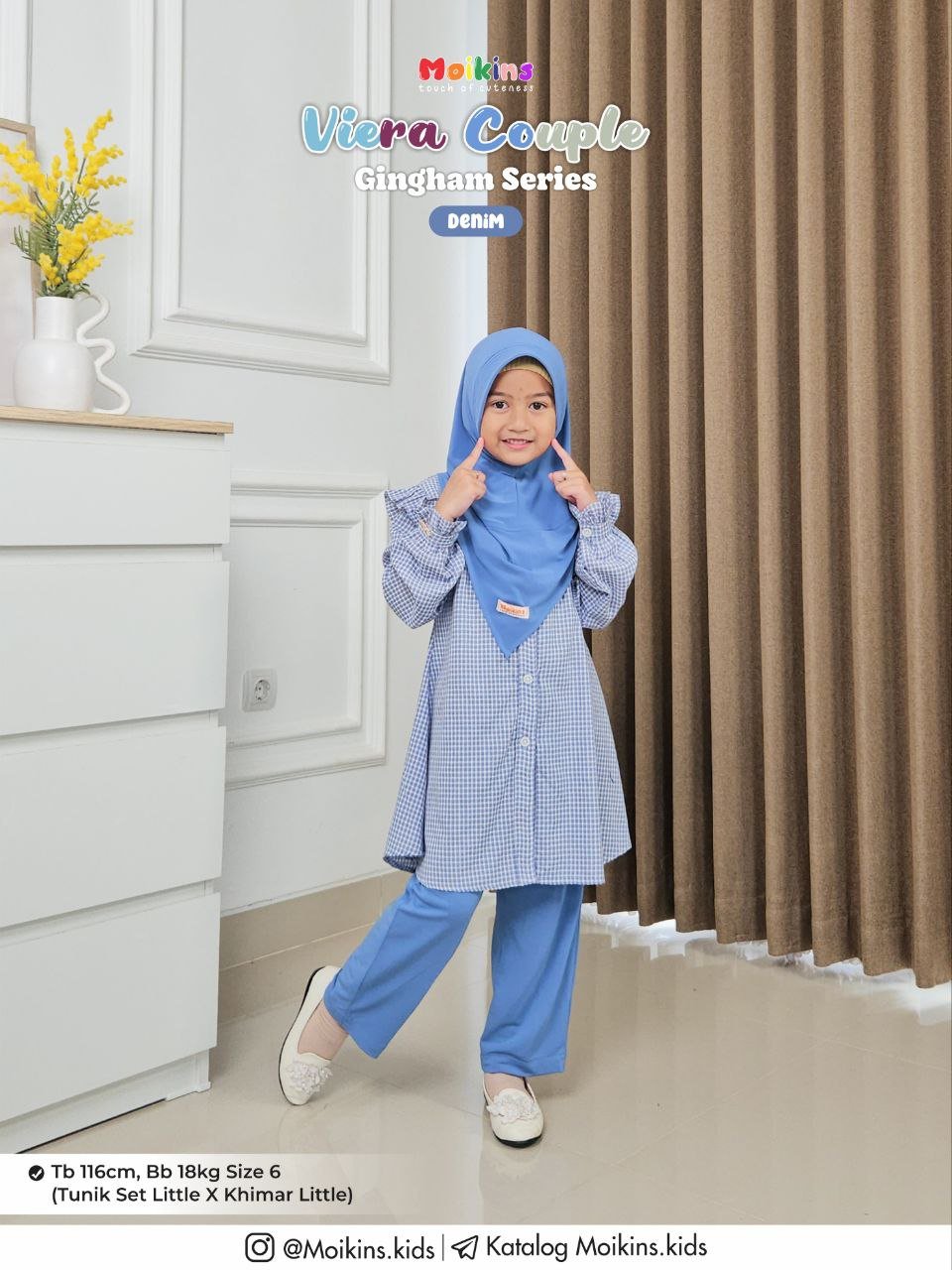 VIERA TUNIK SET PANTS LITTLE - Gambar 4
