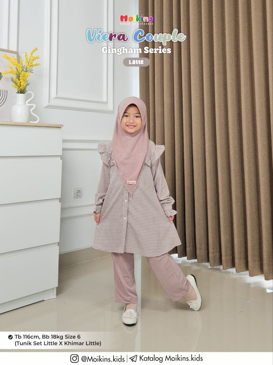 VIERA TUNIK SET PANTS LITTLE - Gambar 5