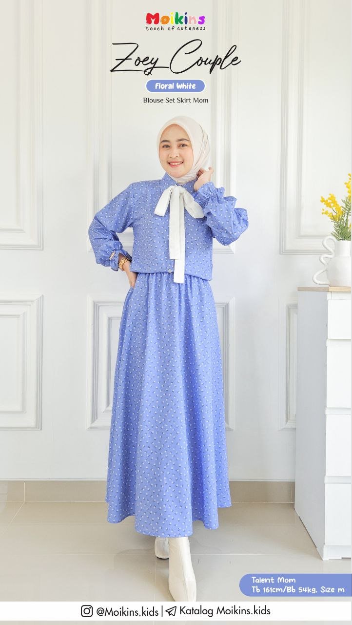 ZOEY BLOUSE SET SKIRT MOM - Gambar 2