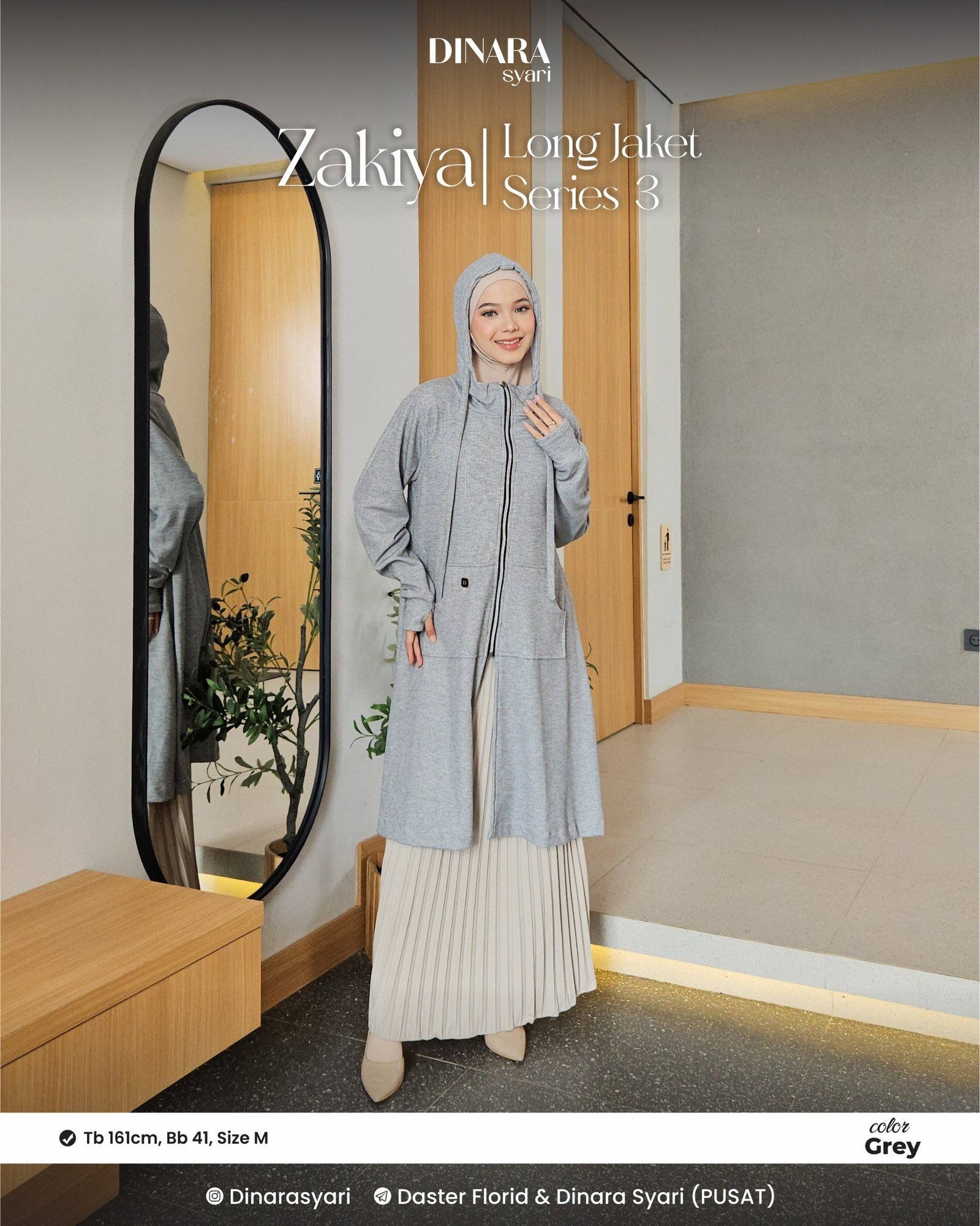 ZAKIYA LONG JACKET - Gambar 19