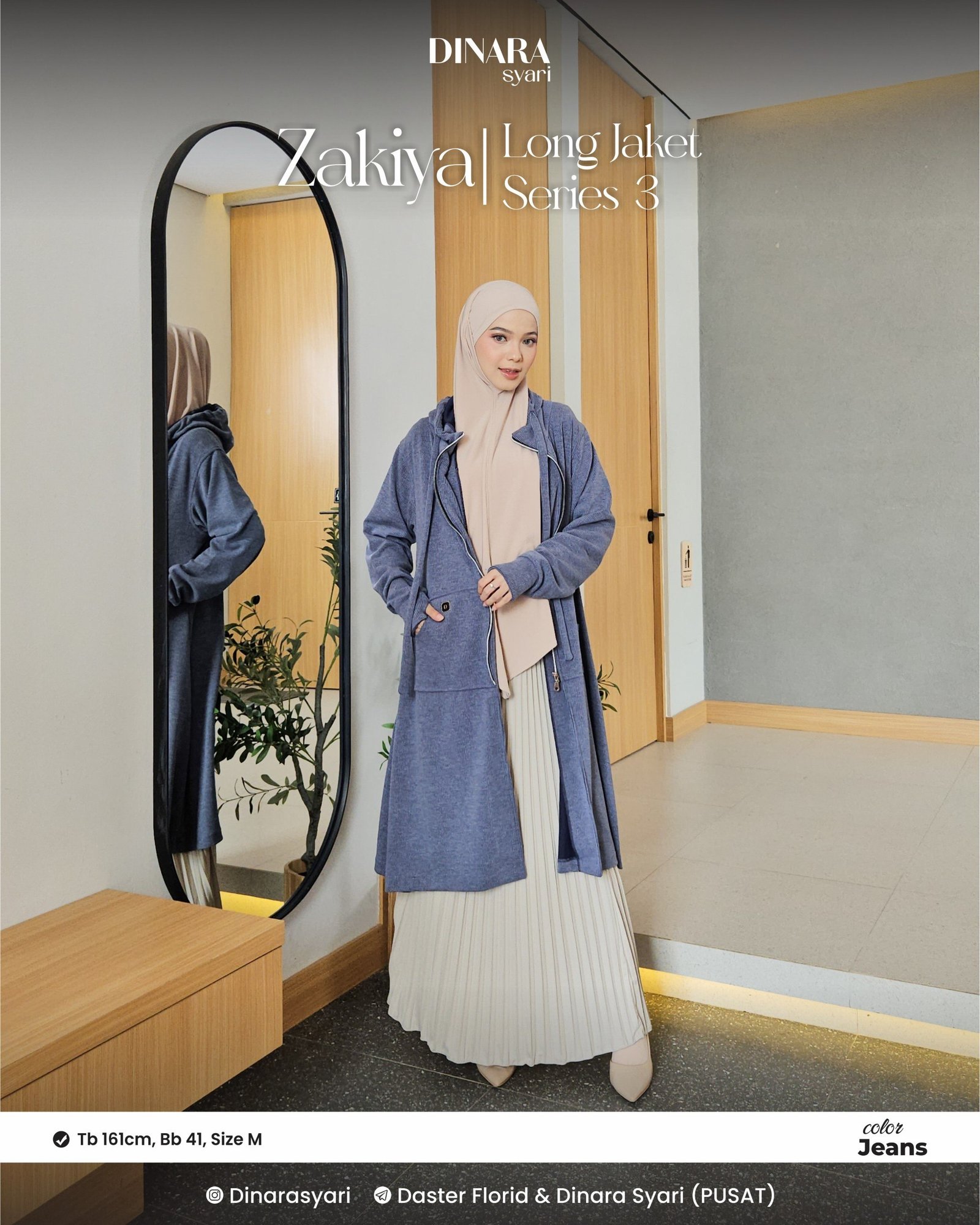 ZAKIYA LONG JACKET - Gambar 17