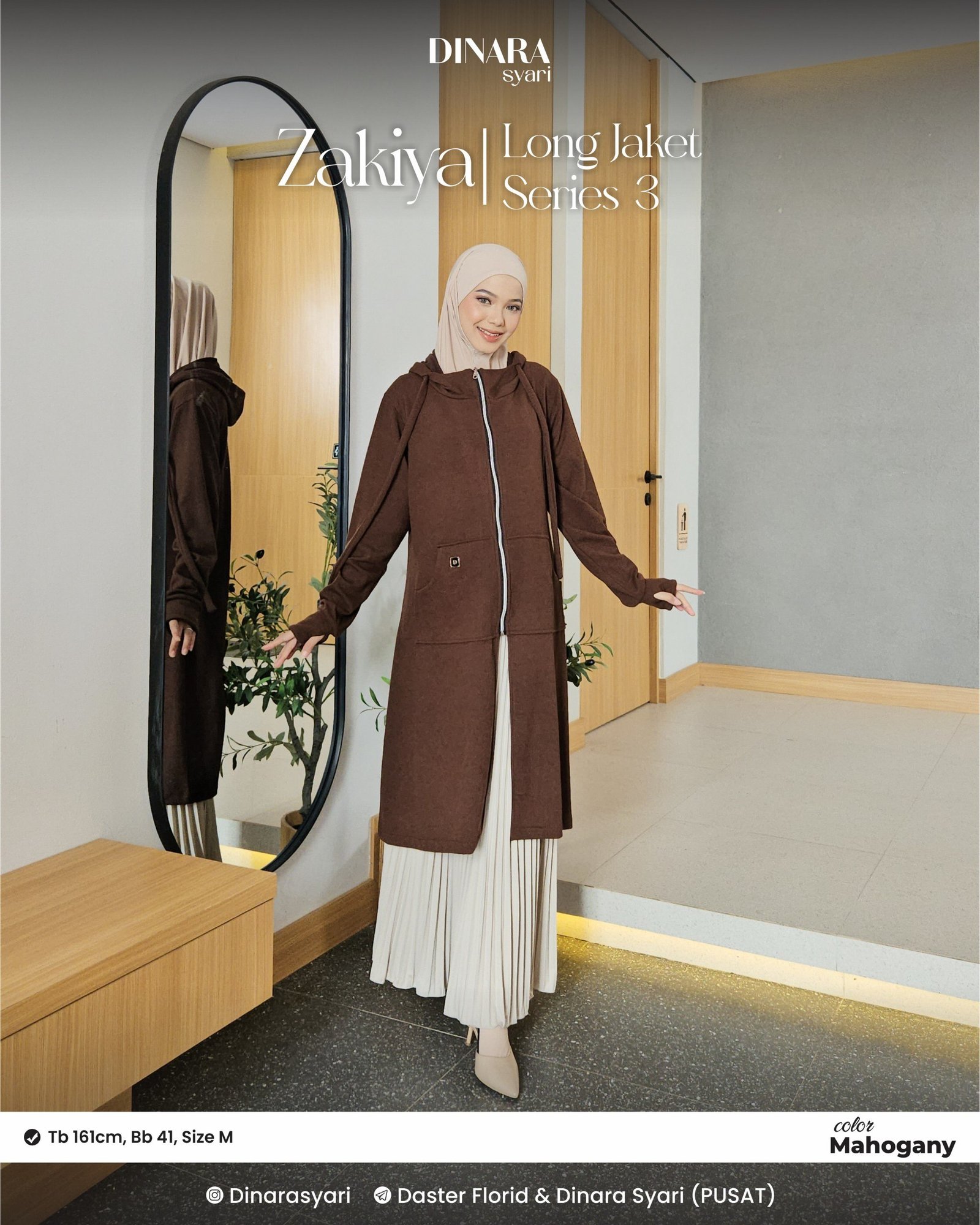 ZAKIYA LONG JACKET - Gambar 16