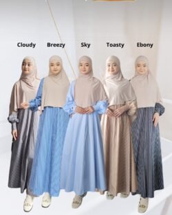 MINA ABAYA FINE STRIPE