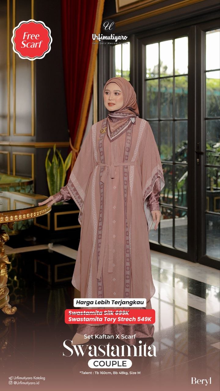 SWASTAMITA COUPLE DRESS SET KAFTAN #2 - Gambar 5