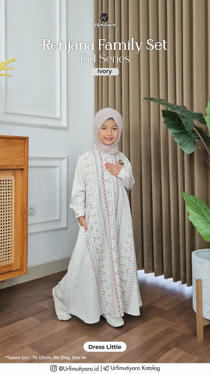 RENJANA FAMILY SET DRESS LITTLE - Gambar 3