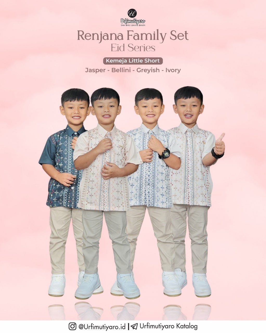 RENJANA FAMILY SET KEMEJA LITTLE SHORT