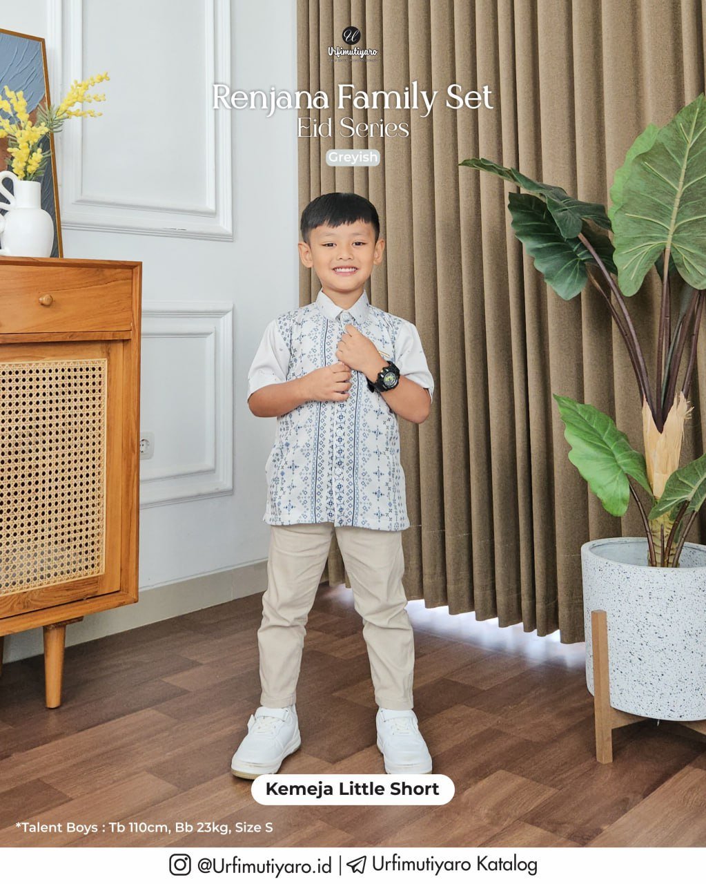 RENJANA FAMILY SET KEMEJA LITTLE SHORT - Gambar 2