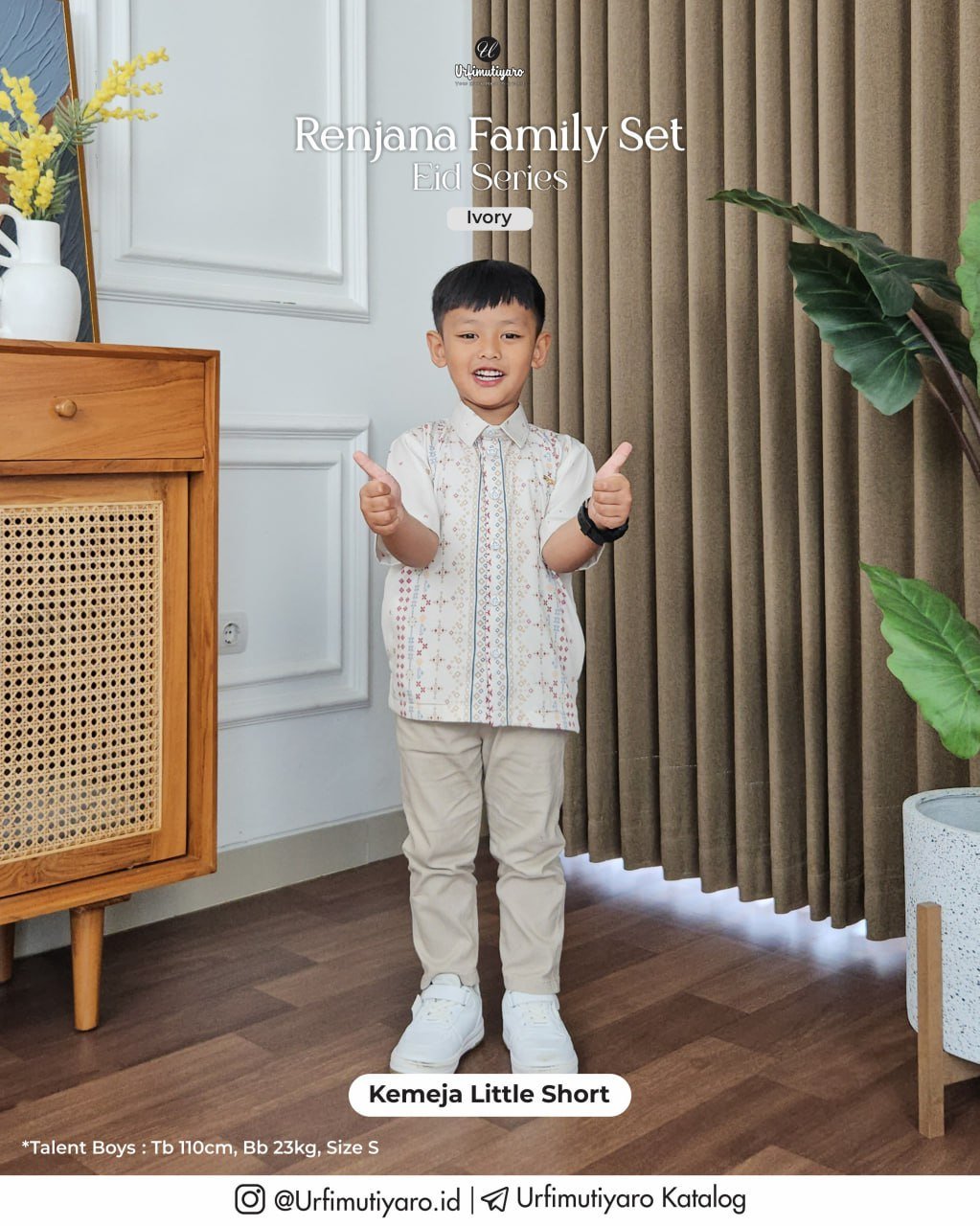 RENJANA FAMILY SET KEMEJA LITTLE SHORT - Gambar 4