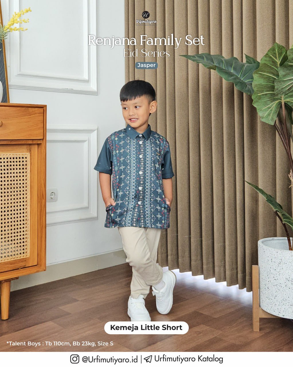 RENJANA FAMILY SET KEMEJA LITTLE SHORT - Gambar 5
