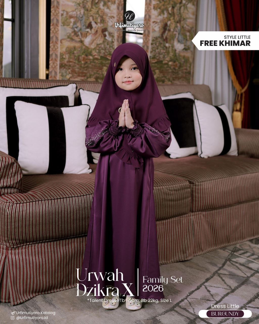URWAH X DZIKRA BURGUNDY - Gambar 5