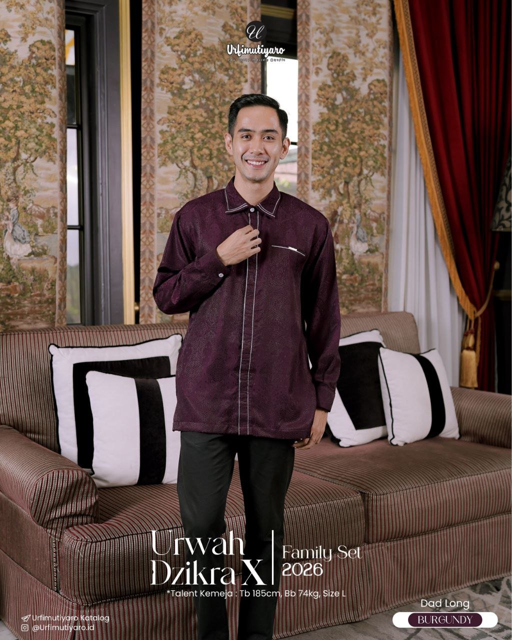 URWAH X DZIKRA BURGUNDY - Gambar 6