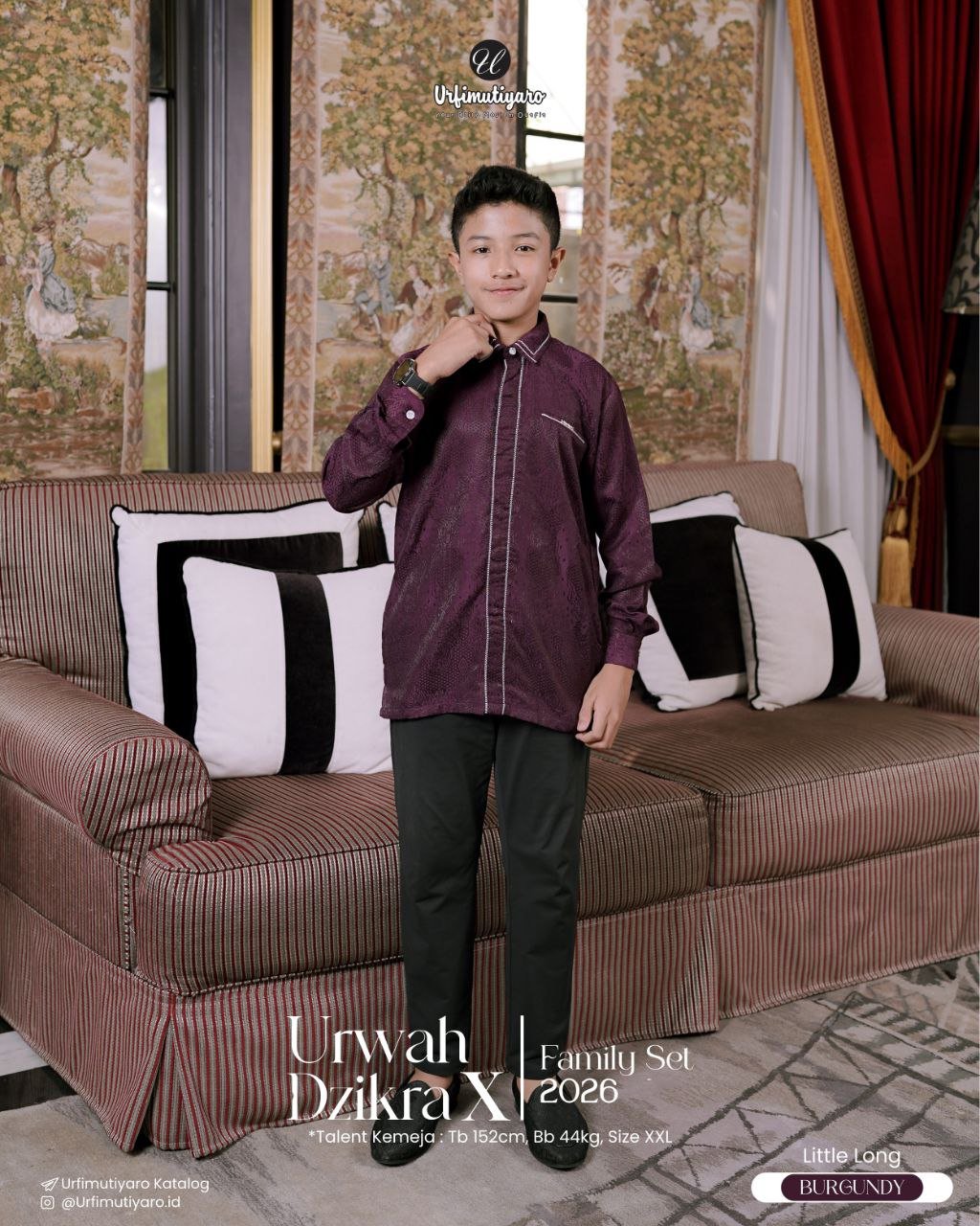 URWAH X DZIKRA BURGUNDY - Gambar 8