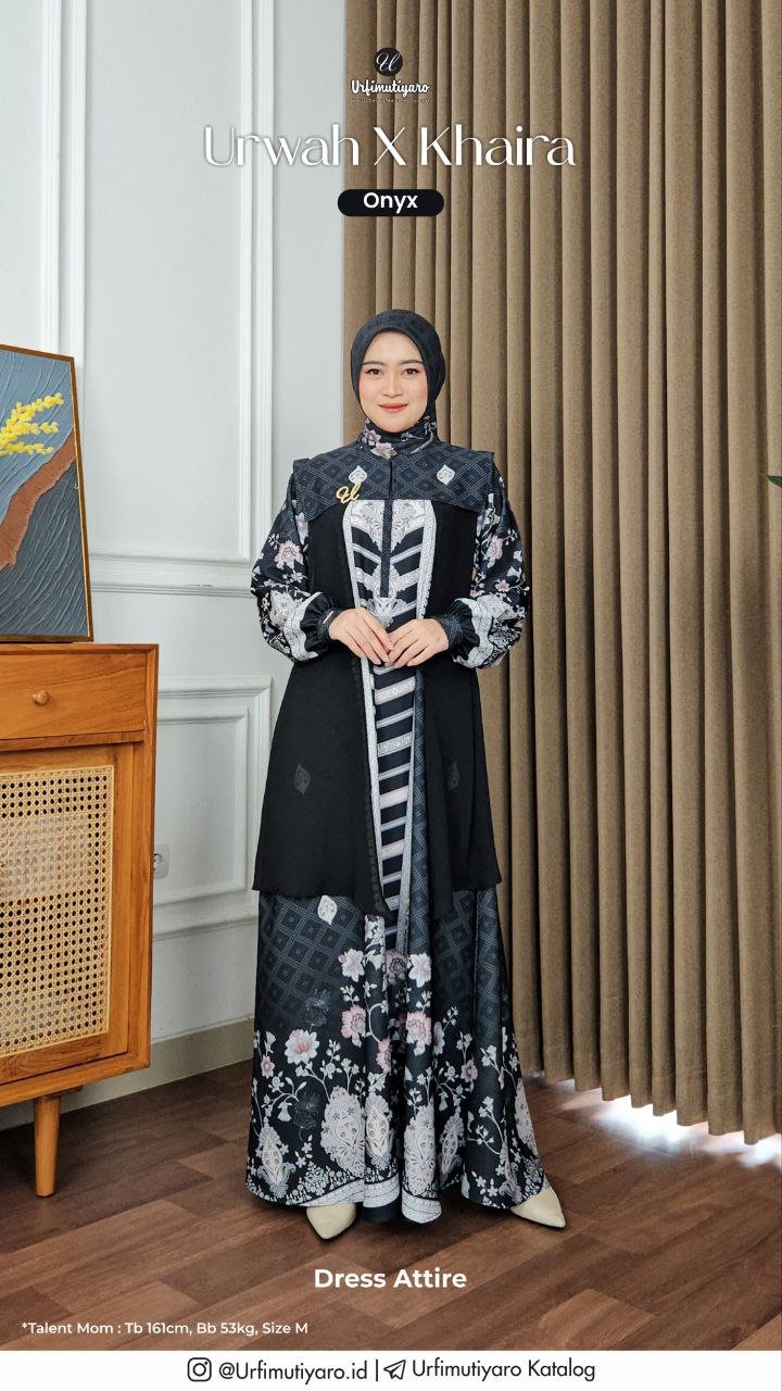 KHAIRA DRESS ONYX - Gambar 4