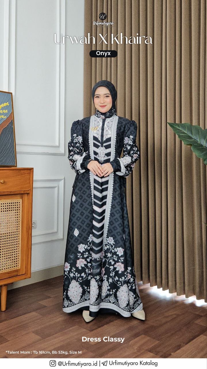 KHAIRA DRESS ONYX - Gambar 5