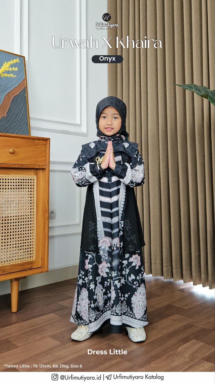 KHAIRA DRESS ONYX - Gambar 3