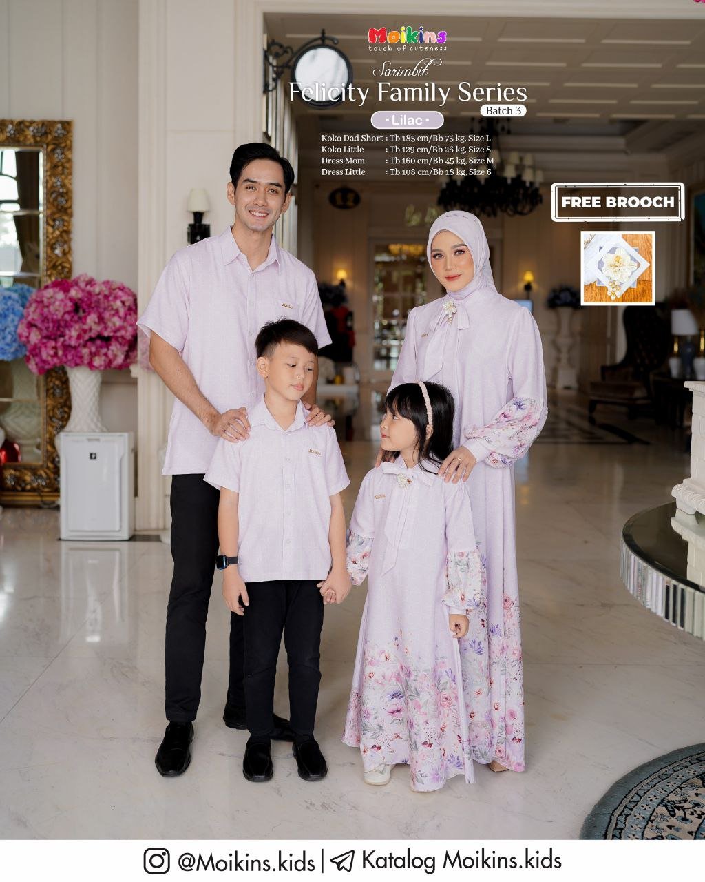 FELICITY FAMILY SET LILAC