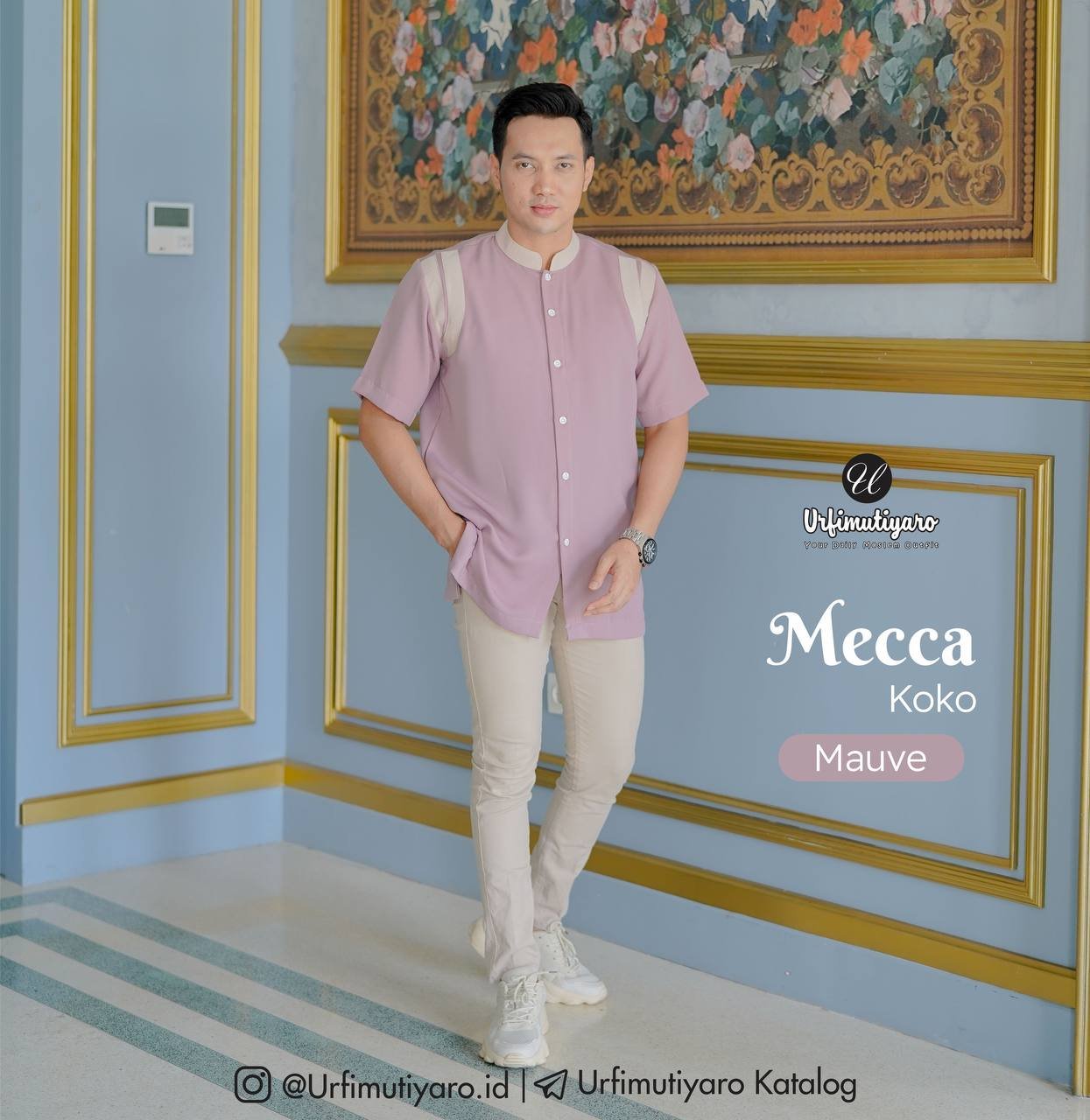 FAMSET MECCA MEDINA MAUVE - Gambar 6