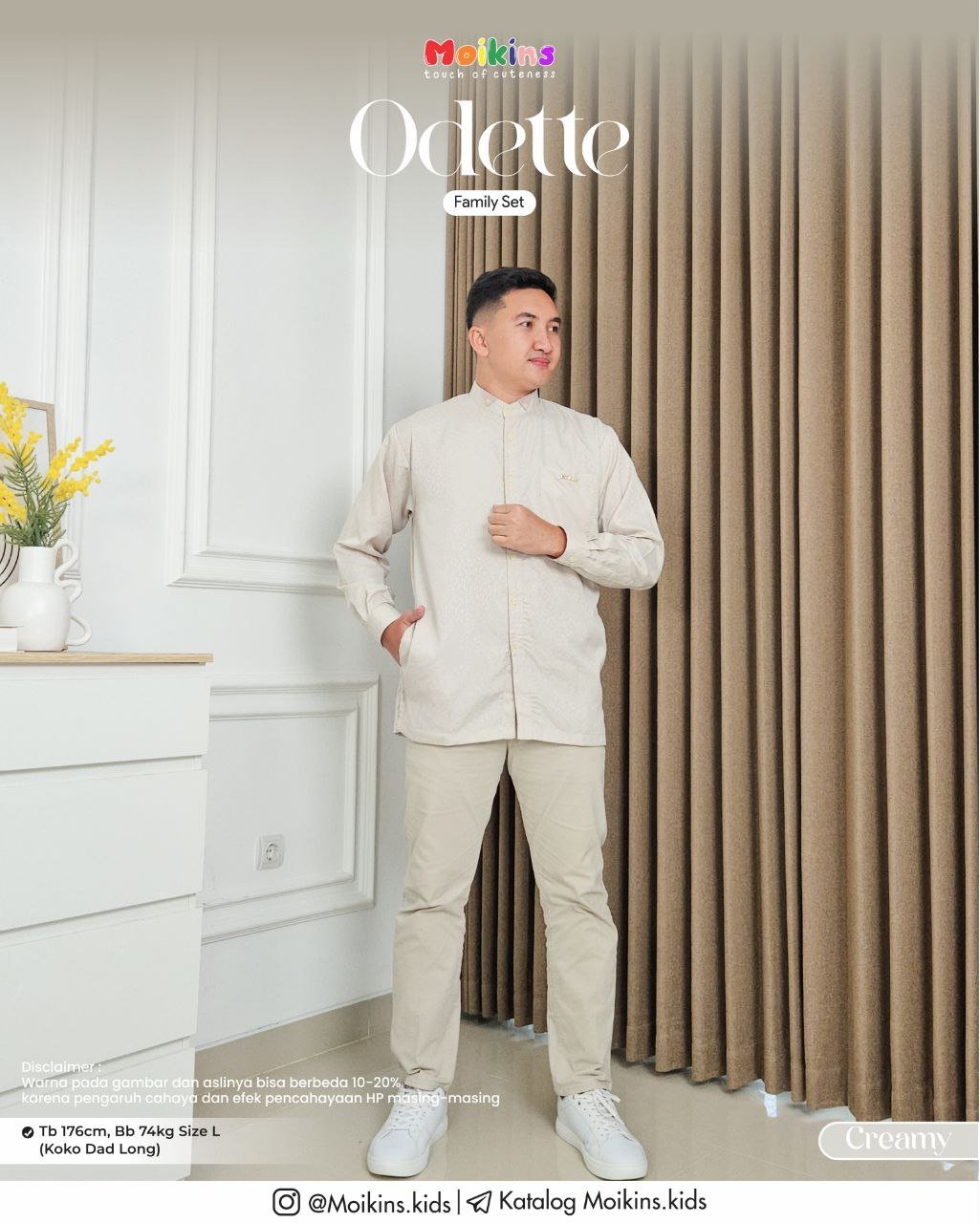 ODETTE FAMILY SET CREAMY - Gambar 3