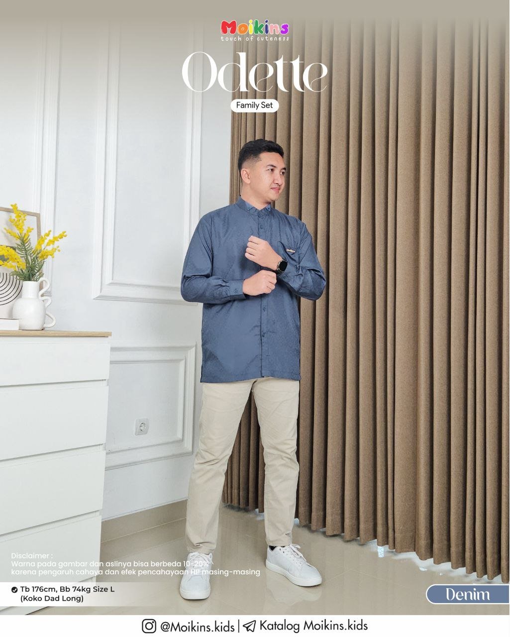 ODETTE FAMILY SET DENIM - Gambar 2
