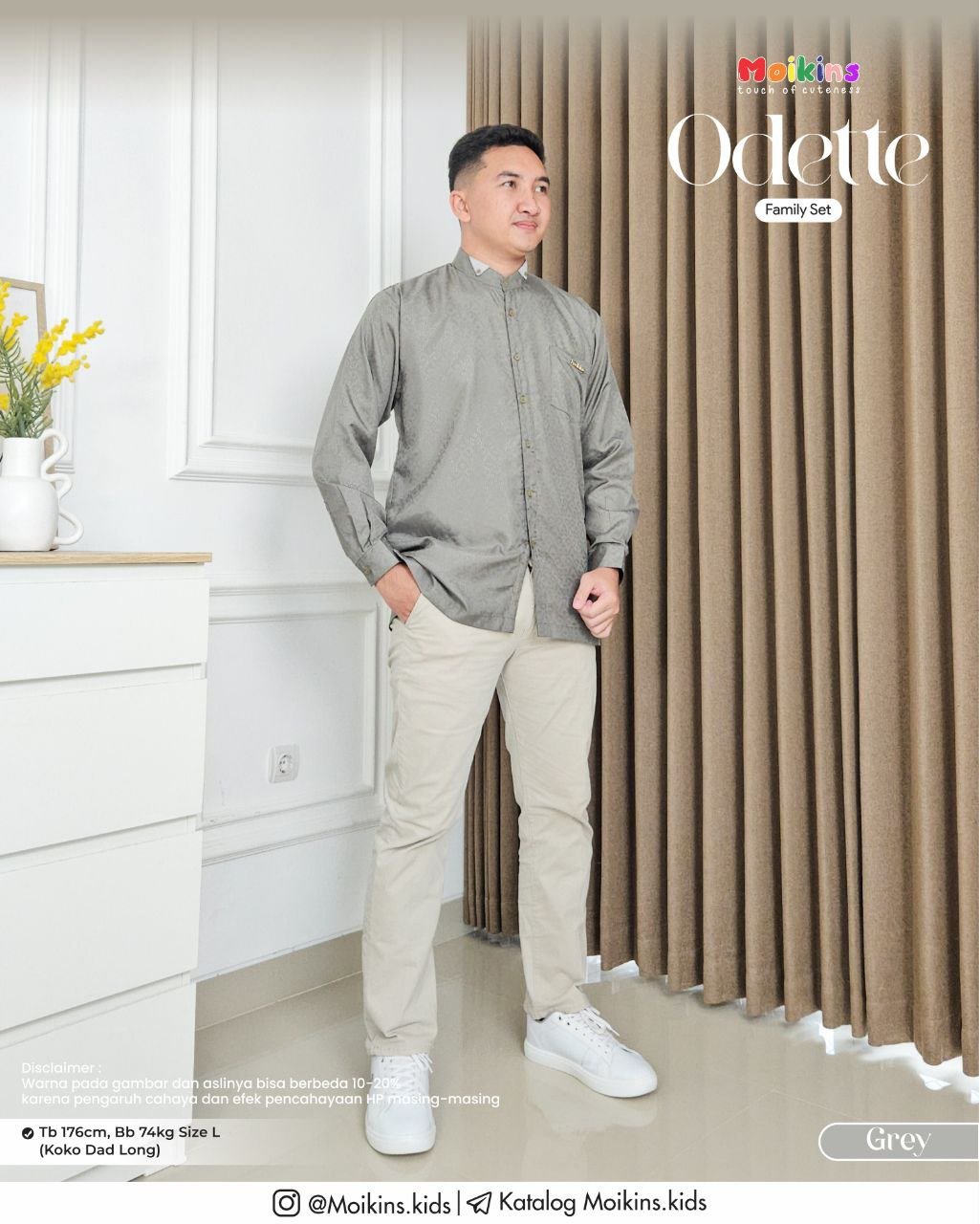 ODETTE FAMILY SET GREY - Gambar 4