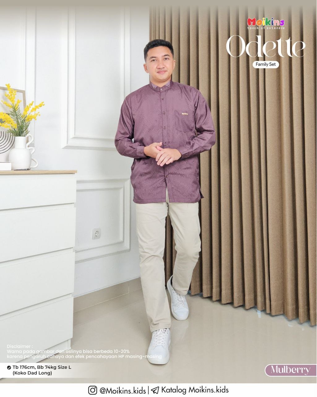 ODETTE FAMILY SET MULBERRY - Gambar 4