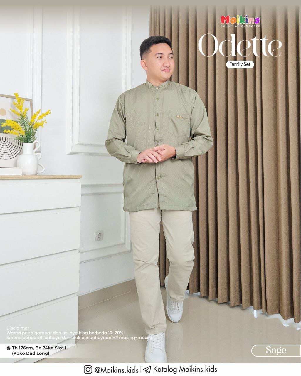 ODETTE FAMILY SET SAGE - Gambar 4