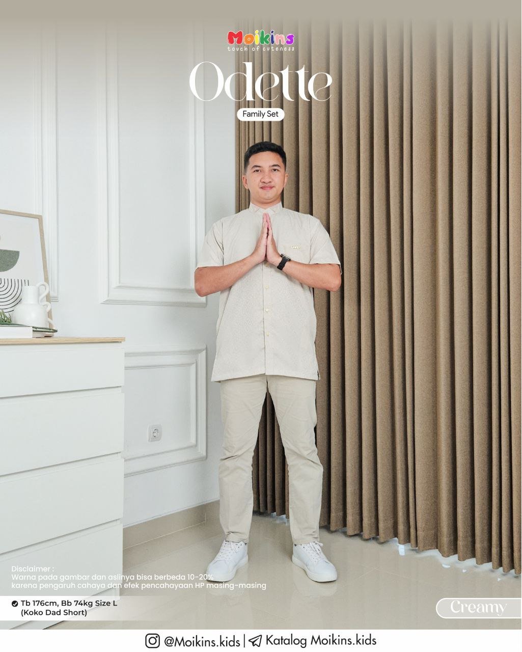 ODETTE FAMILY SET CREAMY - Gambar 6
