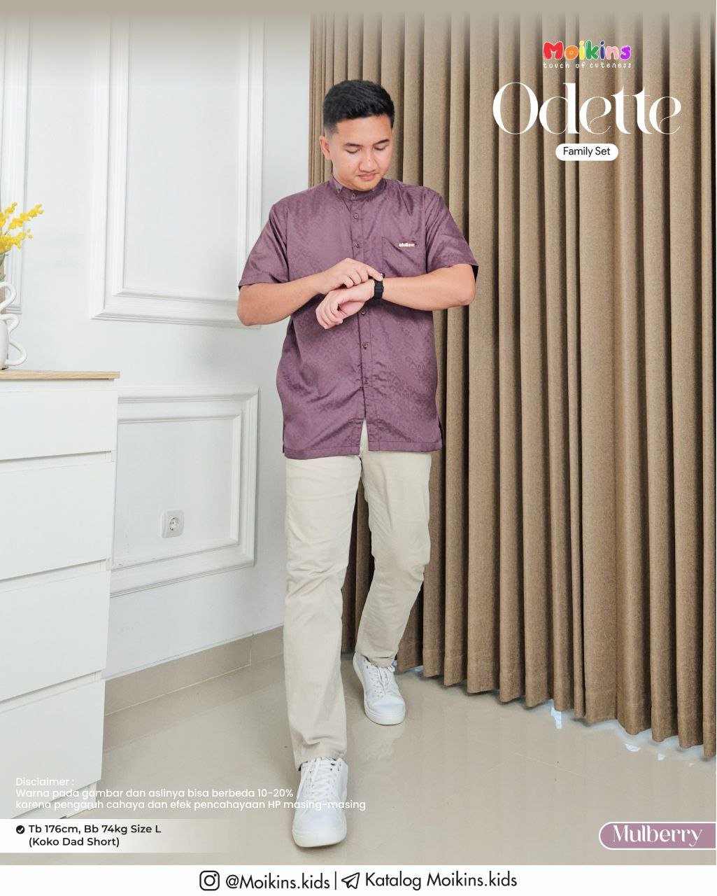 ODETTE FAMILY SET MULBERRY - Gambar 5