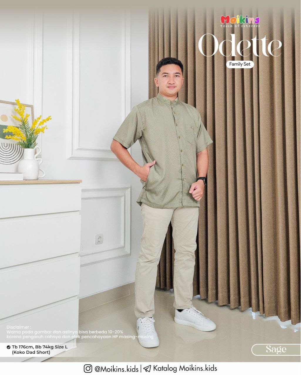 ODETTE FAMILY SET SAGE - Gambar 3