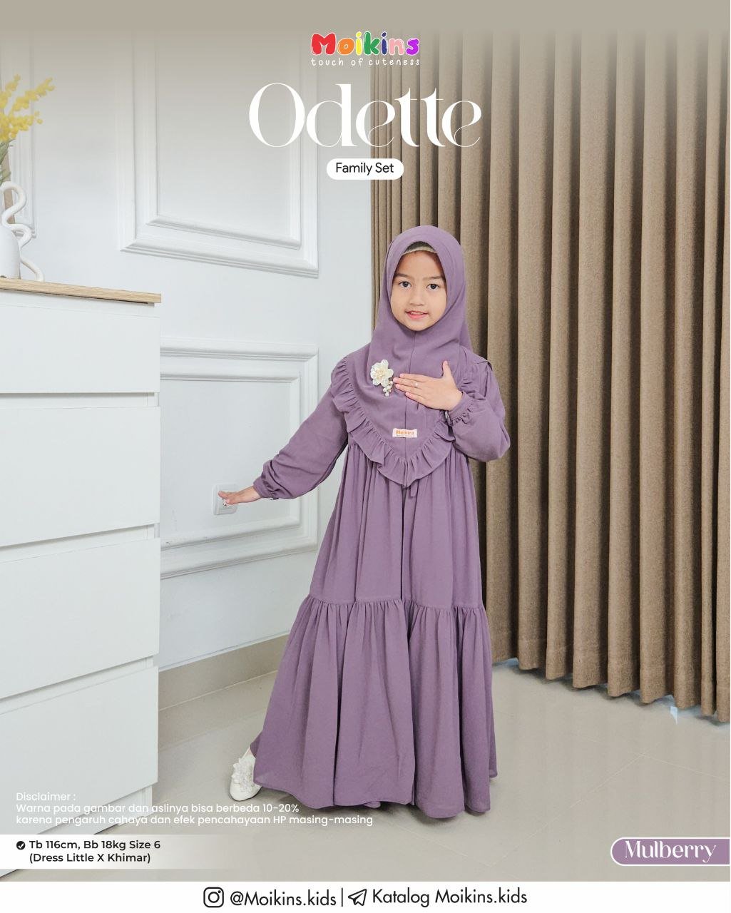 ODETTE FAMILY SET MULBERRY - Gambar 3