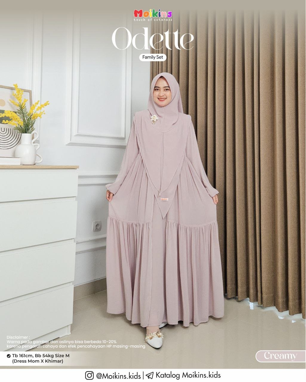 ODETTE FAMILY SET CREAMY - Gambar 4