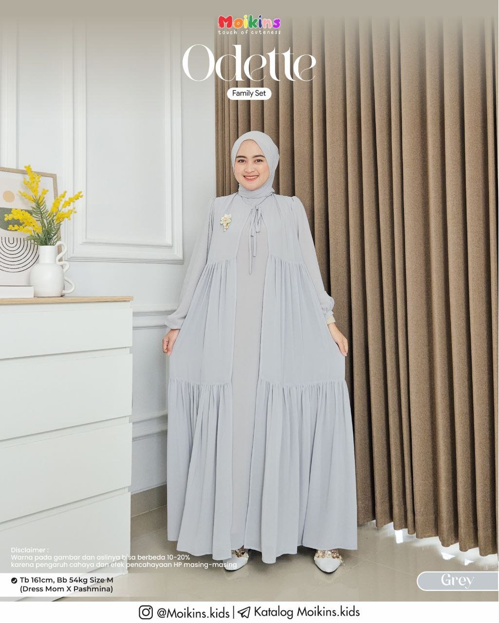ODETTE FAMILY SET GREY - Gambar 2