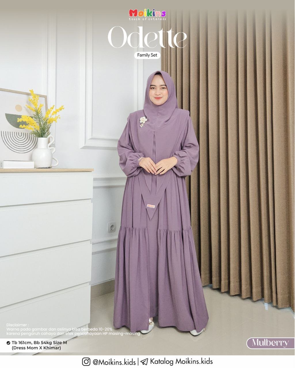 ODETTE FAMILY SET MULBERRY - Gambar 2