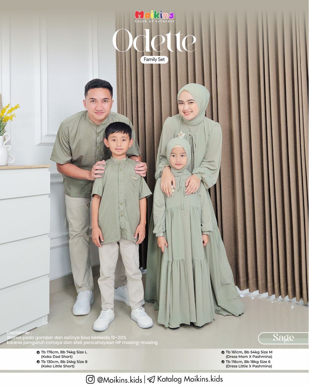 ODETTE FAMILY SET SAGE